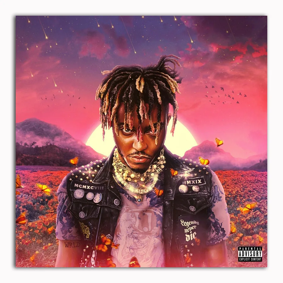 Mt1336 Juice Wrld Legends Never Die Cover Poster Album Hq Oil Painting Art Poster Print Canvas Home Decor Picture Wall Print Painting Calligraphy Aliexpress
