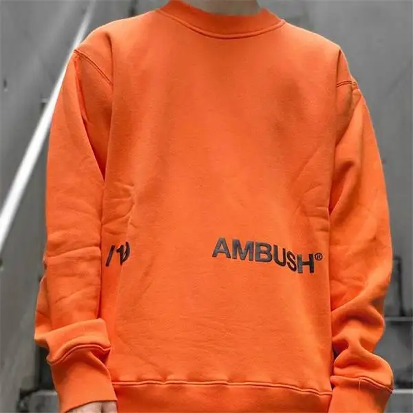 orange Толстовки с капюшоном в засаде, высокое качество, 1:1, уличная одежда, хип-хоп, Канье Уэст, засада, Толстовка для мужчин и женщин, xxxtentacion lil peep AMBUSH, пуловер - Цвет: orange