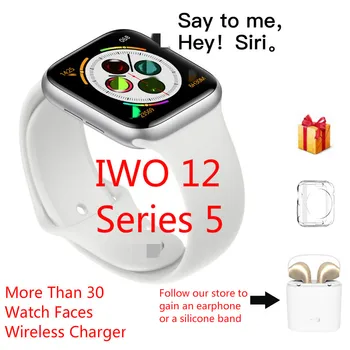 

Series 5 Smart Watch IWO 12 40mm Bluetooth SIRI SmartWatch For iPhone Android phone heart rate monitor ECG PK IWO 8 9 10 11