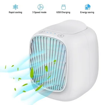 

Portable Adjustable Mini USB Air Cooler Home Desktop Small Refrigeration Air Conditioning Mobile Three-speed Humidifier Fan