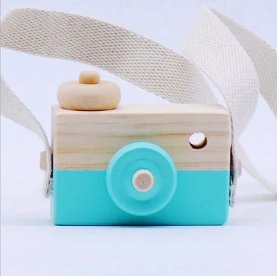 1 PCS NO BOX Милая деревянная игрушка для камеры, подвесная камера в скандинавском стиле, игрушка для украшения комнаты, креативная новинка, деревянная игрушка для детей, подарок на день рождения - Цвет: 1 PCS NO BOX