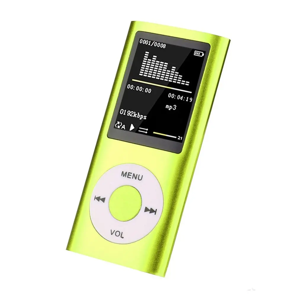 Mp4 1,8 Hd видео карта Mp4 Mp3 проигрыватель Walkman Поддержка многоязычной записи электронная книга портативный плеер - Цвет: green