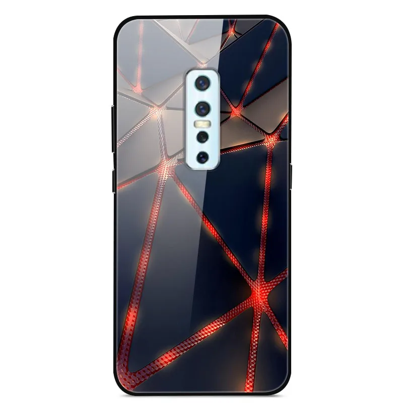 ДЛЯ Vivo V17 Pro Чехол закаленное стекло планета Космос крышка стеклянная задняя крышка для Vivo V17 Pro Coque оболочка для Vivo V17Pro V17 Pro - Цвет: 39