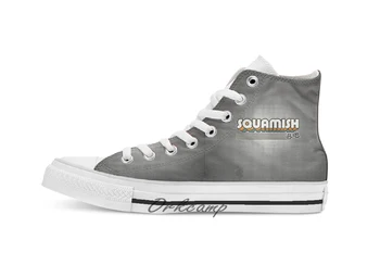 

Squamish BC Custom Casual High Top lace-up Canvas shoes sneakers Drop shipping