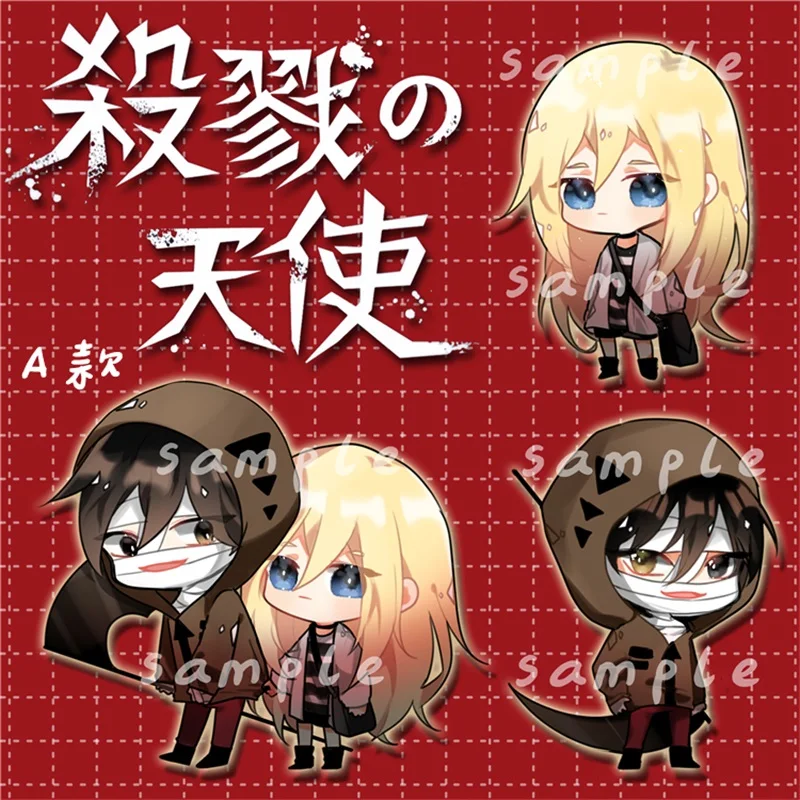 

Japan Anime Angels of Death Keychain Cosplay Acrylic Figure Keyring Satsuriku no Tenshi Pendants Accessories Collect Xmas Gifts