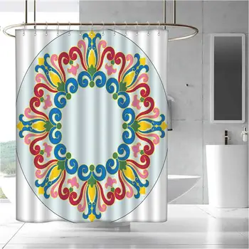 

Waterproof and Colorful Shower Curtain Polyester Shower Curtain Bath Shower
