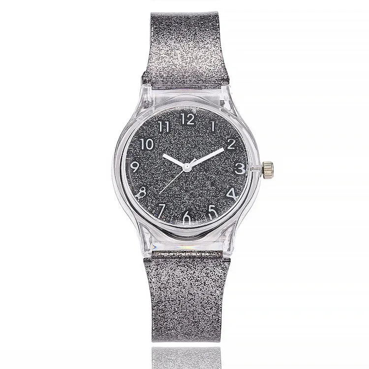 

Hot Selling Ladies' Watch Star Full of Crystals Creative Quartz Watch Korean-style Fashion Students Jelly Watch Gift