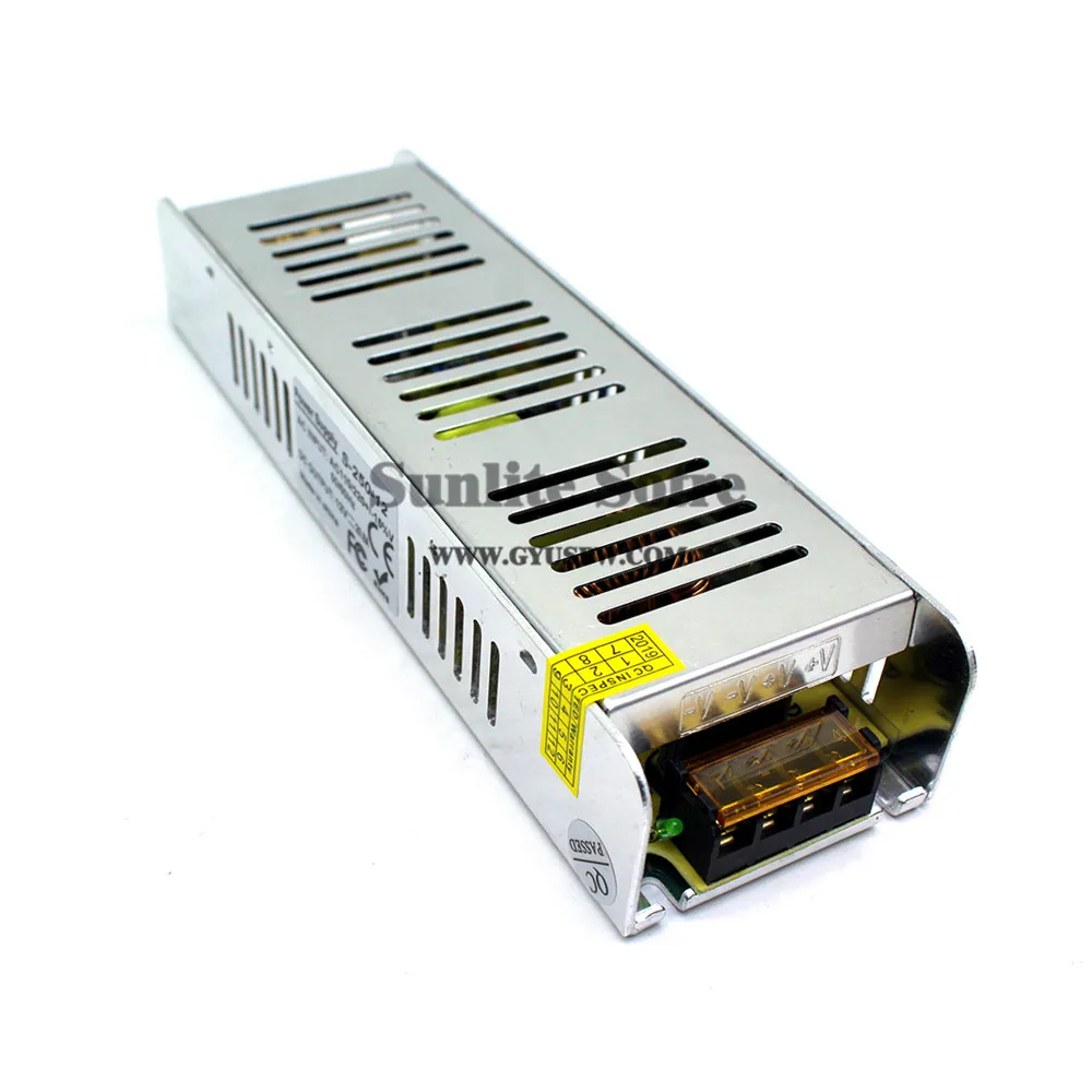 Одиночный выход 12V 20.8A 250W источник питания светодиодный трансформатор 220V AC DC12V SMPS для камеры видеонаблюдения СВЕТОДИОДНЫЙ монитор