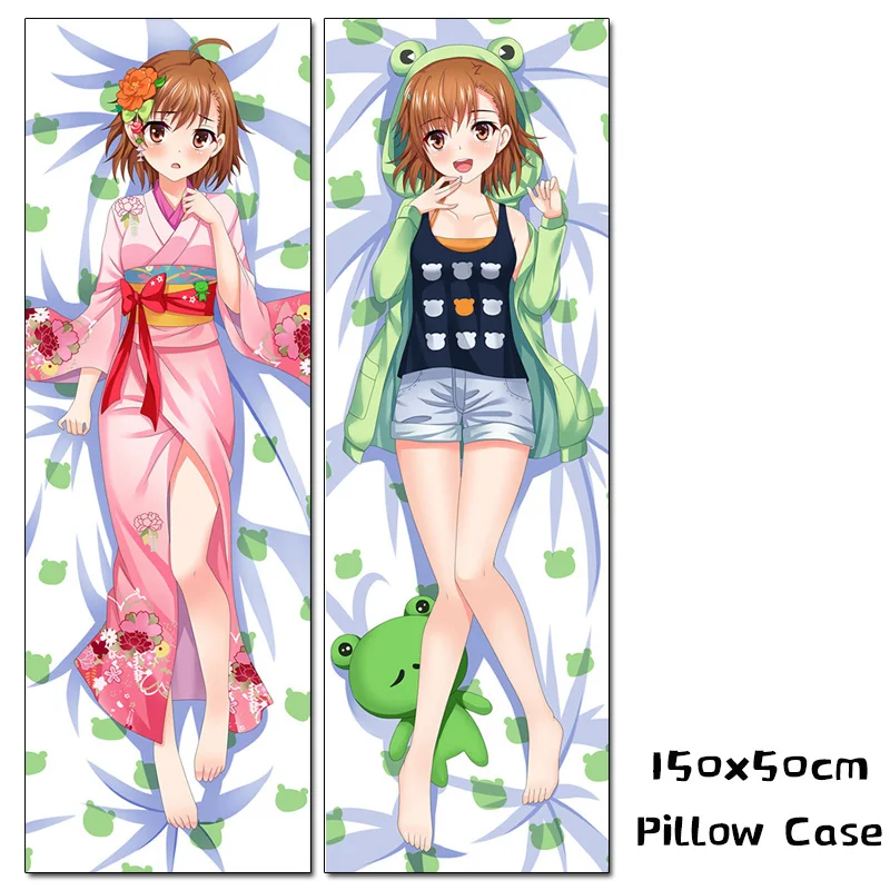 Аниме Toaru Kagaku нет железнодорожное Мисака Микото Подушка Dakimakura чехол 150 см Косплэй