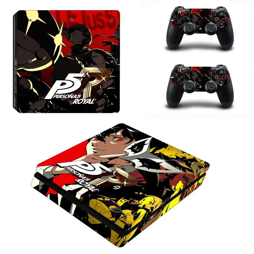 Persona 5 P5 Royal PS4 Slim Skin Sticker Decal Vinyl for Playstation 4 DuslShock Console & Controller | Электроника