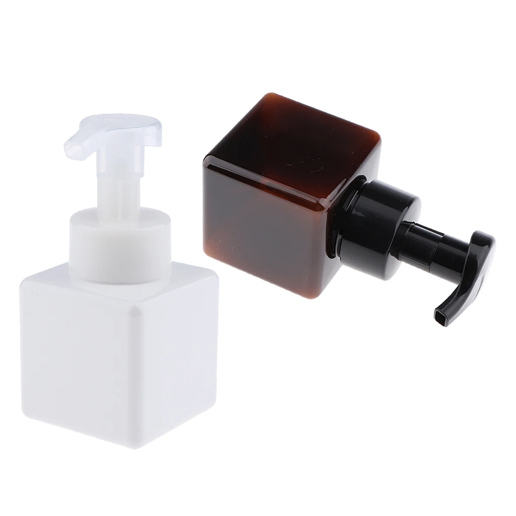 2Pcs 8oz Shampoo Mousse Lotion Conditioner Pump Bottles Dispenser Containers