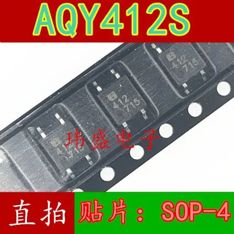 10 шт./лот AQY412S 412 лапками углублением SOP-4