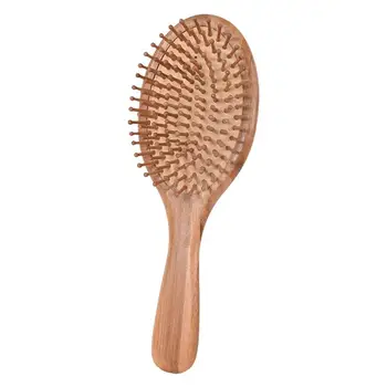 

1pc Hair Comb Scalp Massage Portable Bamboo Anti-static Comb Haircut Tool for Dressing Room
