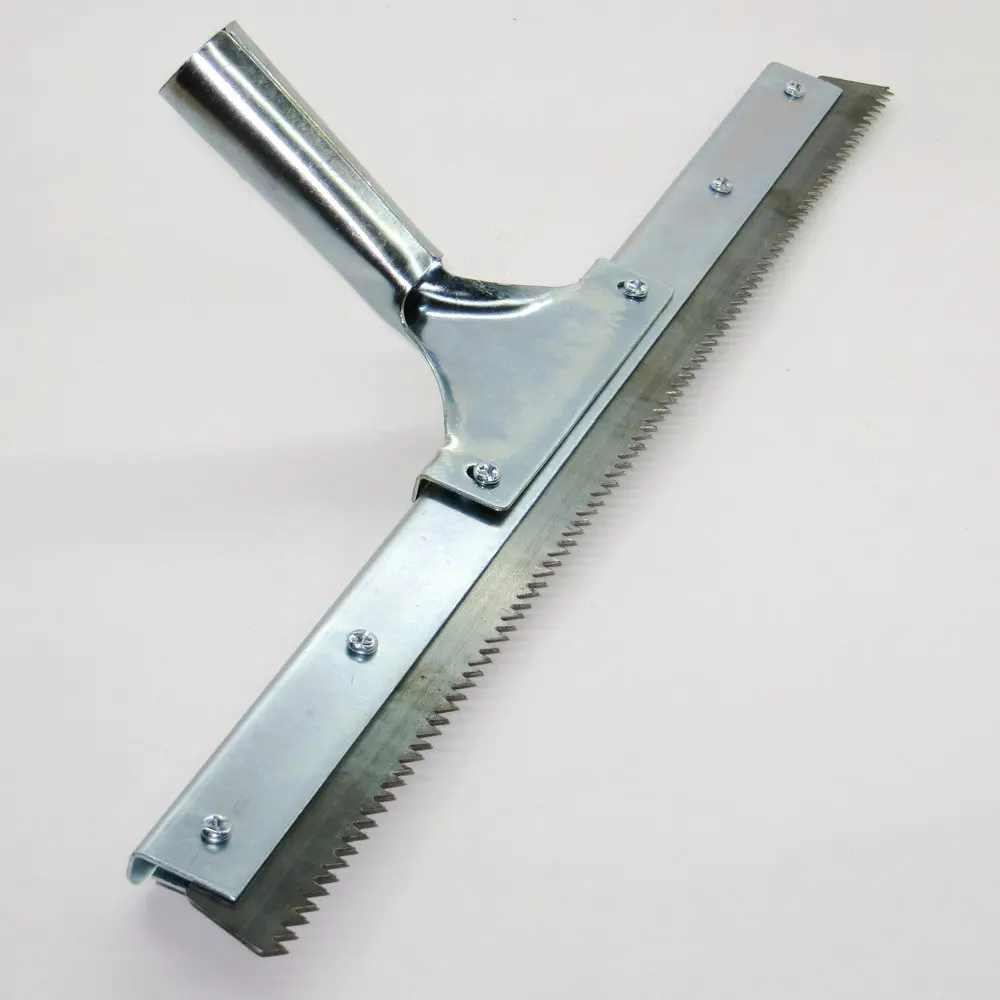 

V-Notched Squeegee Epoxy Cement Painting Coatin Self Leveling Flooring Gear Rake