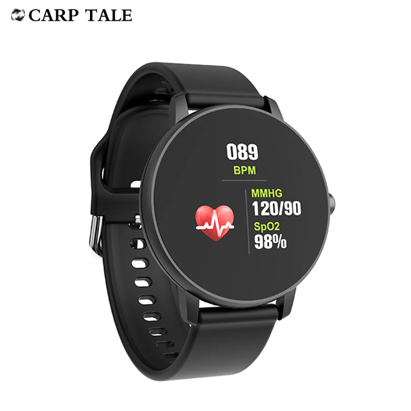 Полный сенсорный экран водонепроницаемый смарт часы для мужчин приборы