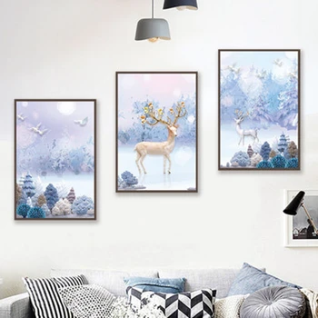 

Painting By Numbers Abstract Cerf Nordique Series Pictures Scenery Paintings By Numbers Colors Drawing Peinture Art