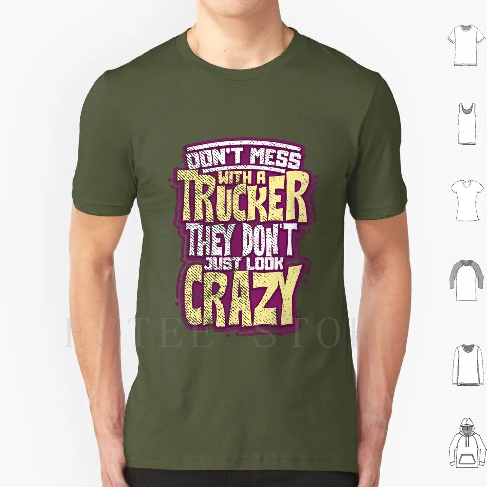Trucker T Shirt Print Cotton Trucker Truck Truck Driver Idea