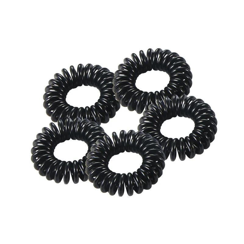 1pcs black 3cm Модное милое кольцо с кроличьими волосами, Женский Галстук-веревка, корейские эластичные резинки для волос, Банни, веревка для волос, Детские аксессуары для волос - Цвет: 1pcs black 3cm