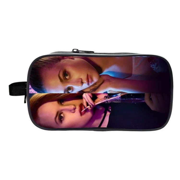 11 Макияж аниме Mochila ривердейл сумка напечатана 3D двойная молния Kpop для детские школьные принадлежности косметичка южная сторона змеи - Цвет: 11