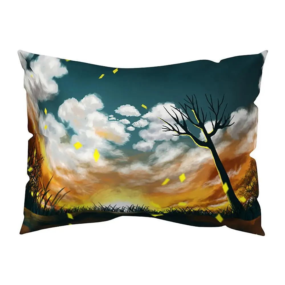 pillow case Персик крышка 30x50 см печатные подушки Чехол для подушки из сатина/Чехол рождественское письмо Подушка Чехол zijden kussensloop 30D4 - Цвет: pillow case