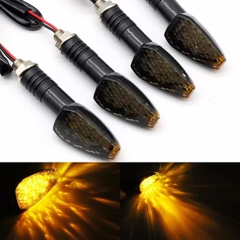 

4 Pcs DC 12V Motorcycle Universal Turn Signals LED Light Dual Sports Motorcycle Bike Light Amber Blinker Indicator Lamp