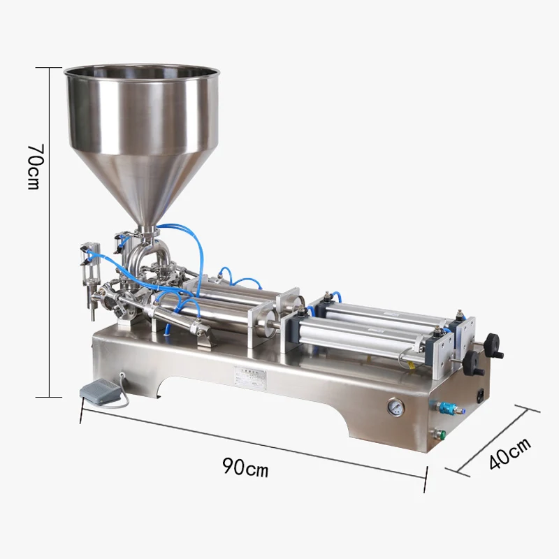 Пневматическая машина для наполнения многофункциональная жидкая паста двойного назначения количественная наполнительная машина