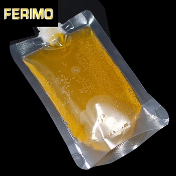 

50Pcs/ Lot 250ml Mini 10*17cm Transparent Spout Bag Moisture Proof Stand Up 3.93"x6.69" Doypack Pouches Beverage Drinking Bags