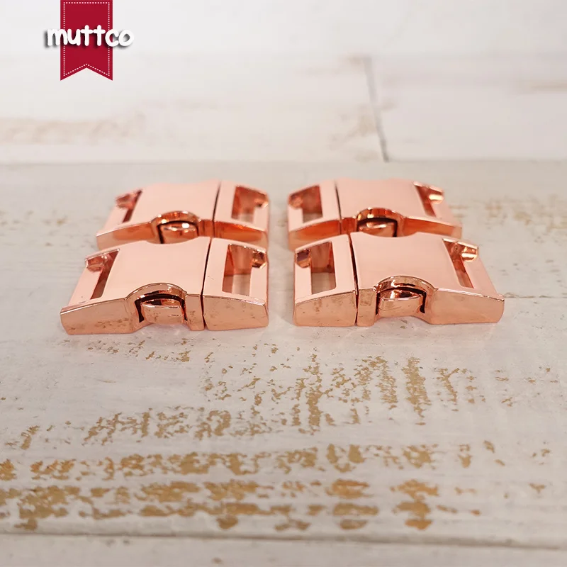 20pcs/lot Curved Side quick Release Buckles for 15mm pet collar Security lock DIY accessories top quality Zinc Alloy QZ-15R