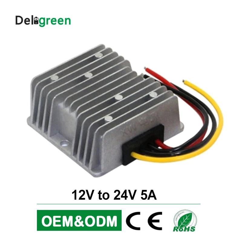 

DC DC boost converter 12V to 24V 5A Aluminum DC DC Converter Regulator Car Step up Reducer Buck converter power supply