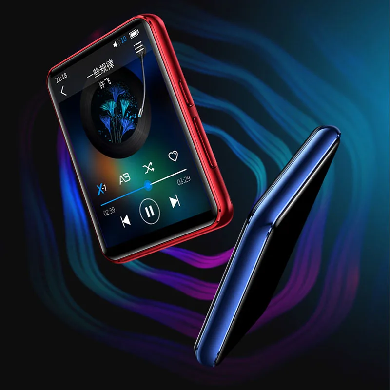 BENJIE X5 Full Touch Screen Bluetooth MP4 Player Built-in Speakers 8GB 16GB With FM Radio Video Player E-book MP3 Music