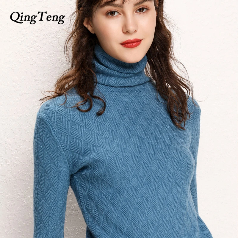 Ladies Winter Sweaters Autumn 2019 Long Sleeve Turtle Neck Top Shirt Sweater Luxury Clothes Brands Fashion Designer Jacket Women | Женская