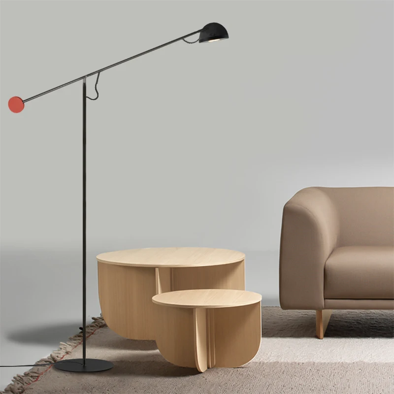 Nordic Long Arm Rocker Led Floor Lamp Designer Parlor Model Room Bedroom Sofa Corner Art Lighting Standing Light Indoor Fixture | Освещение