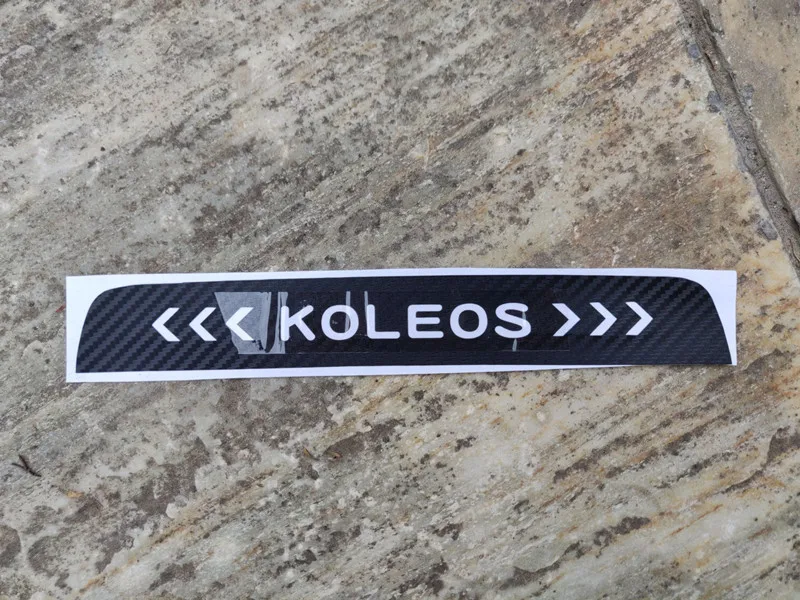 Carbon Fiber Car Brake Lights Protection Sticker Brake Lights Stickers for Renault Koleos for Samsung QM6 - Название цвета: B