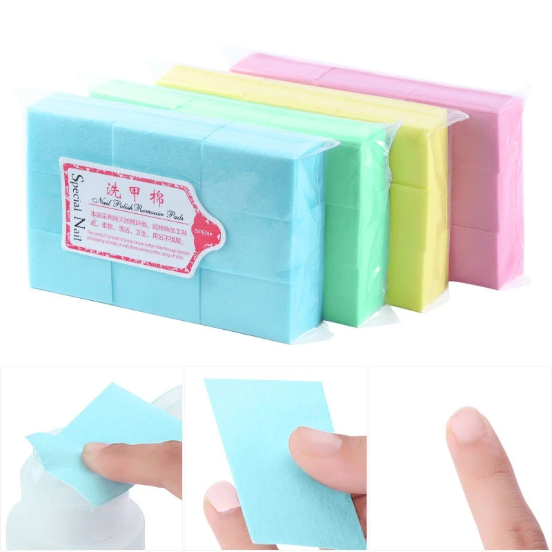 

600pcs/pack Nail Polish Remover Nail Wipes Bath Manicure Gel Lint-Free Wipes Cotton Napkins Nails Polish Art Cleaning Manicure T