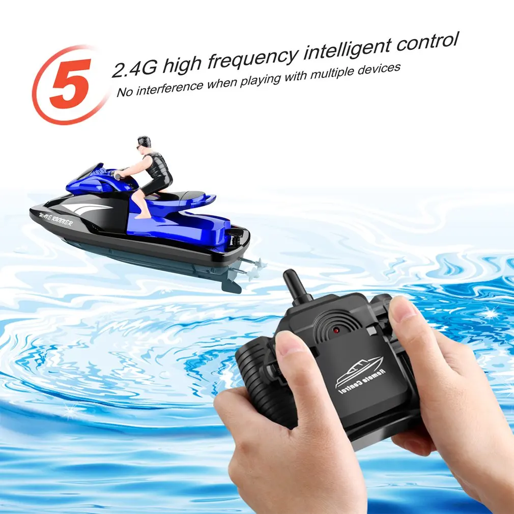 RC Boat 809 2.4G Remote Control Motorboat Water Speedboat Yacht Airship RC Boat Waterproof Electric Children's Toy Boat