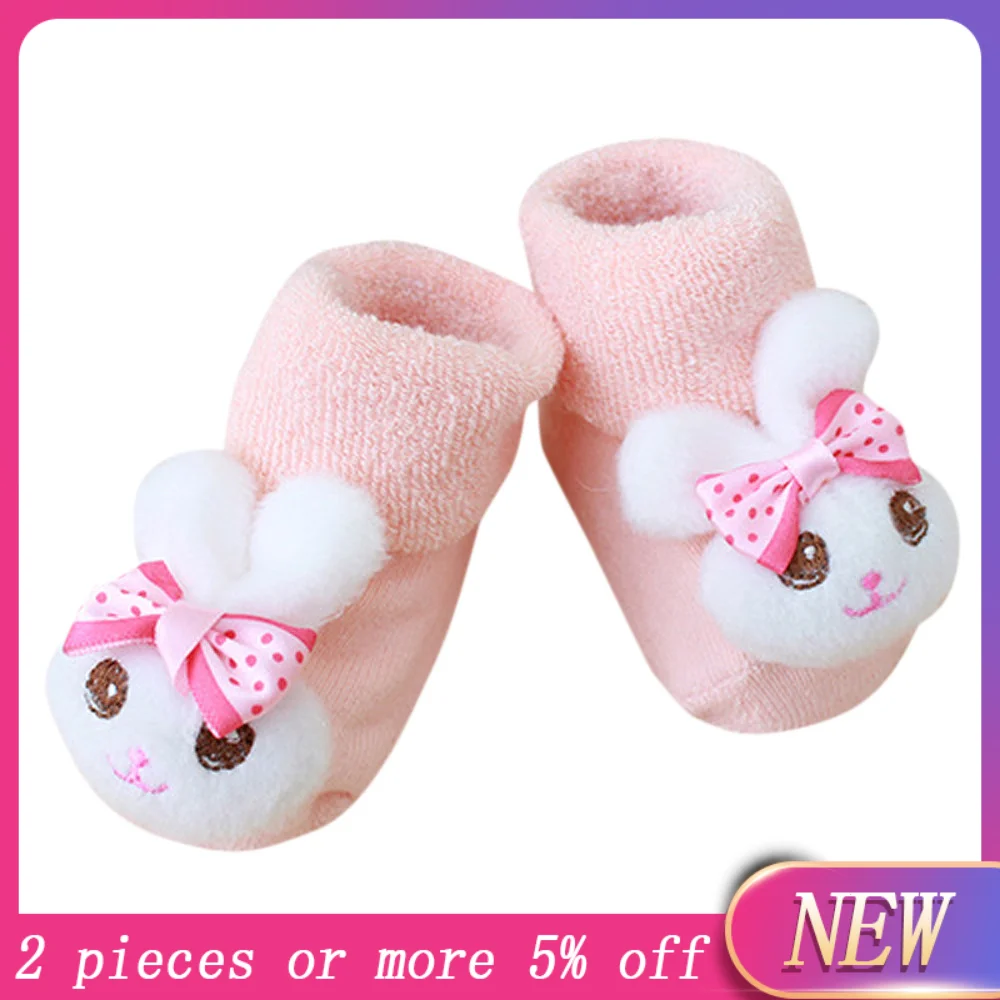 Носки для малышей, новая горячая распродажа, Нескользящие теплые носки с мультипликационным принтом для новорожденных девочек и мальчиков, осенне-зимние носки для малышей, милые носки,# N5