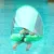Swim Trainer Baby Safety Solid Float UPF 50+ UV Sun Protection Canopy Non-Inflatable Swim Ring Lying Swimming Pool Bathtub Toys
