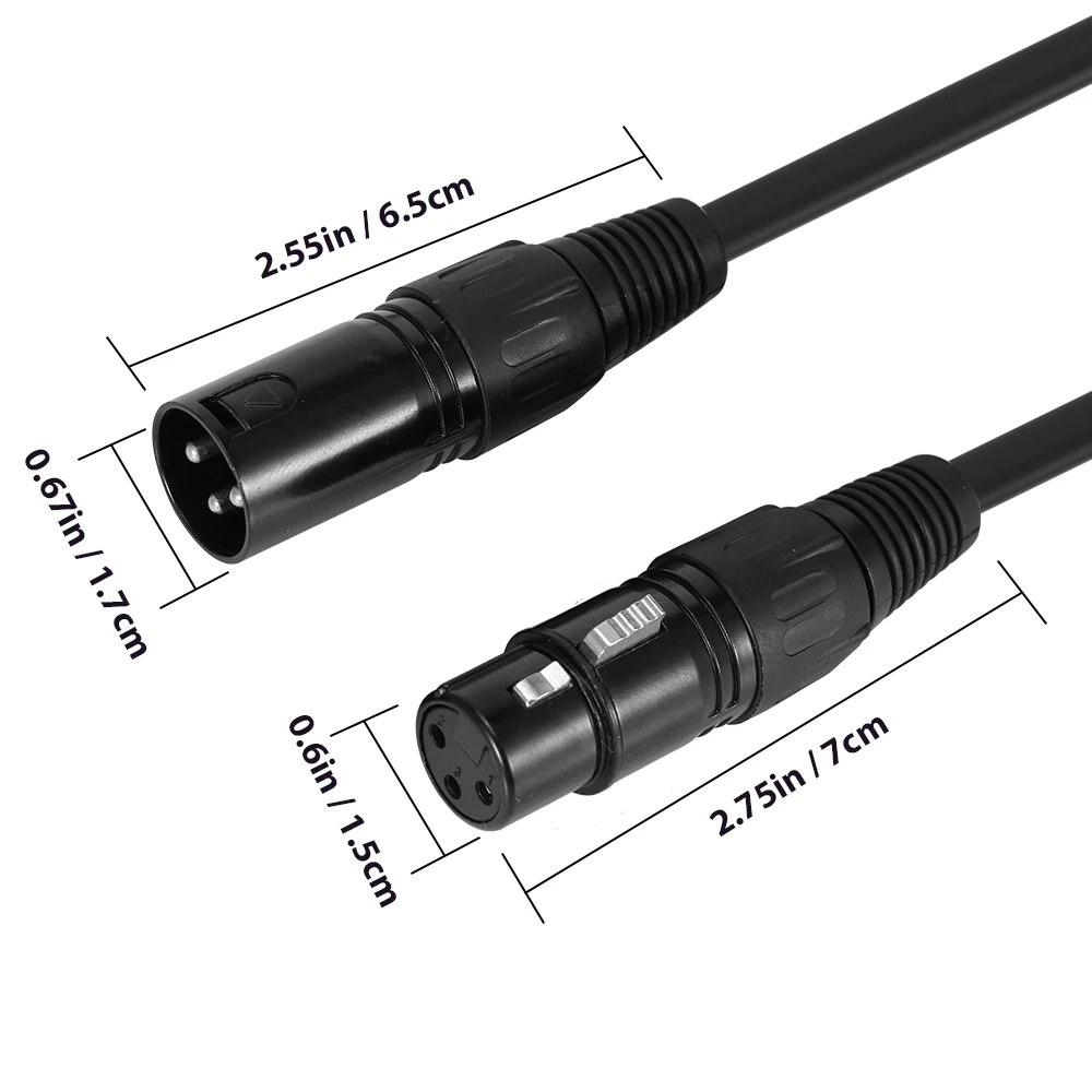 Ампулы 2 м кабель XLR DMX сценический светильник кабель PVC забор с 3-Pin зарядный кабель с разъемом папа гнездовой разъем для Moving головной светильник Точечный светильник микрофон смеситель