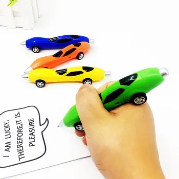 

Funny Novelty Design Cartoon Car Shape Ballpoint Pen Child Racing Car Toy Gift School Supplies Student Portable Statio