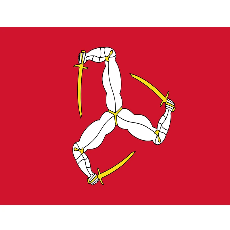 

hanging 90*150cm Isle of man flag with Goliad flag For Decoration