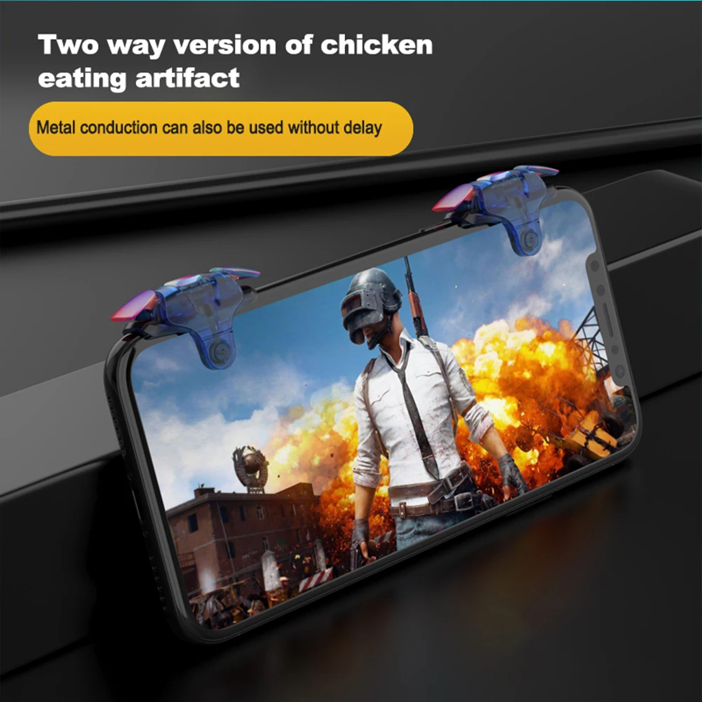 2 шт. металлический джойстик для геймпада PUBG пусковая кнопка огня аксессуары игры