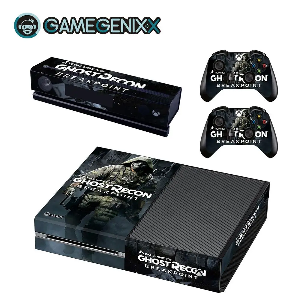 Защитная Наклейка GAMEGENIXX для Xbox one и 2 контроллеров-Ghost Recon