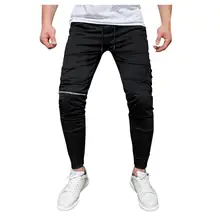Впитывает пот и Штаны Для мужчин длинные Повседневное спортивные Штаны Slim Fit плед брюки для бега и детей постарше мягкие тренировочные Штаны средней длины, брюки, одежда