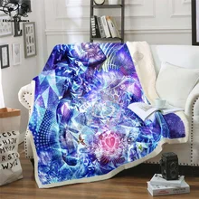 Трансцензионное Флисовое одеяло плюшевое 3d с принтом для взрослых