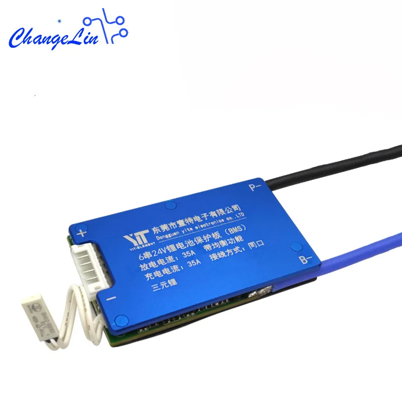 6S 24V BMS 18650 литий ионная Защитная плата для батареи Balanece водонепроницаемый