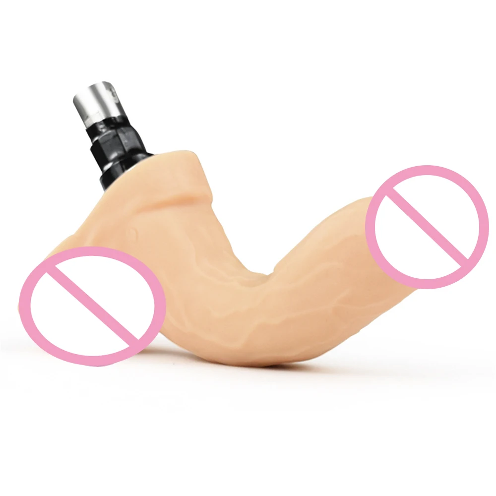 iKenmu Well Made Dildo Attachments Sex Machine Attachments Silicone Dildo for 3XLR Connector Sex Machine Accessories Dildo