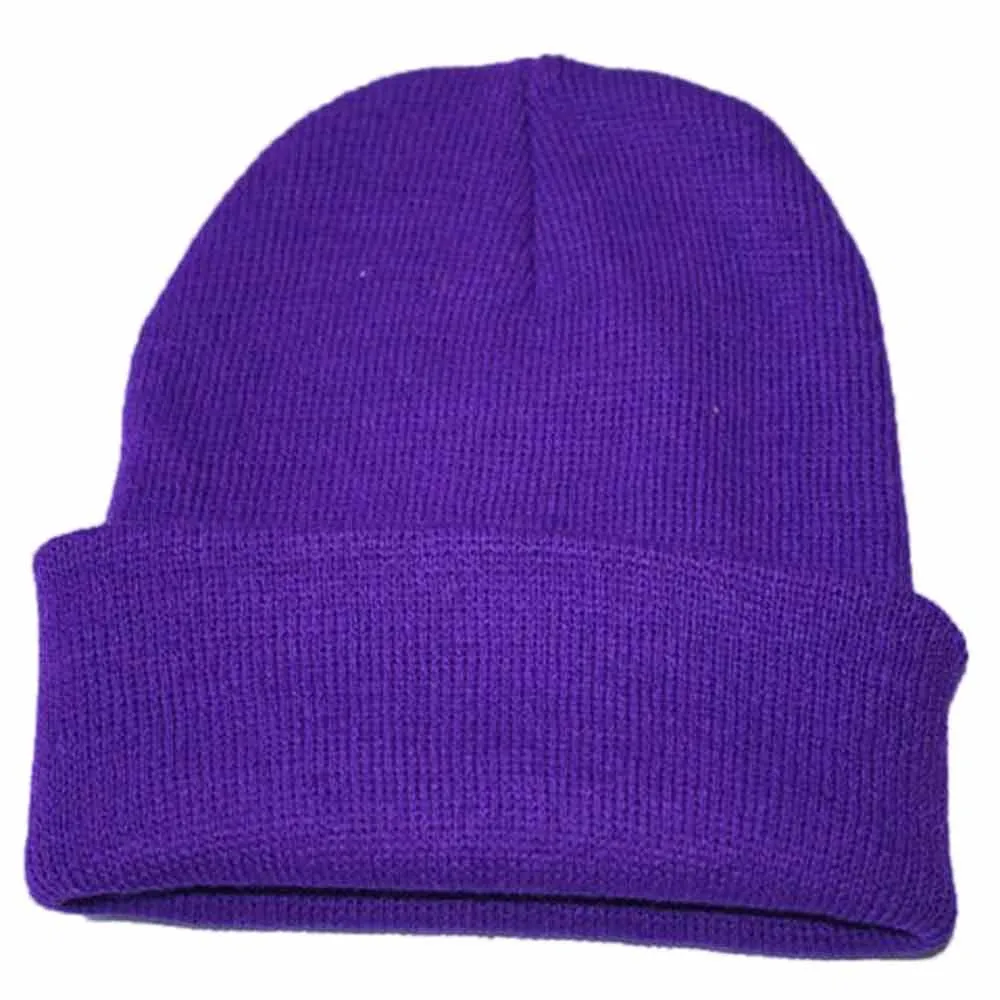 Зимняя вязаная Повседневная шапка в стиле хип-хоп для взрослых, женская и мужская акриловая вязаная шапка унисекс, однотонный, сохраняющий тепло эластичные шапки# YL5