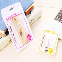 100pc 10.5*15cm  ziplock plastic bag cable bag zipper Plastic Packaging bag Gifts Small adorn article accessories packing bag 2