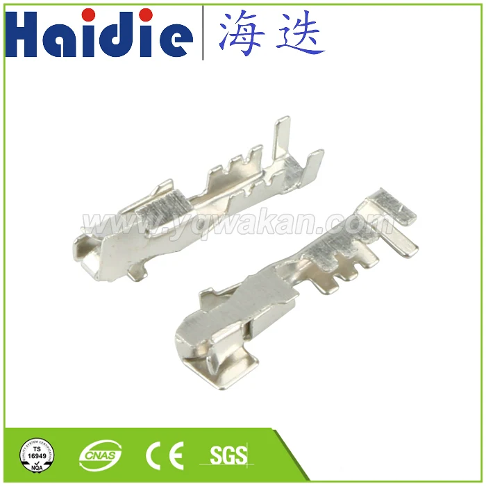 

Free shipping 50pcs auto wiring terminal for auto delphi connector, crimp female loose terminals 12124076 12124075