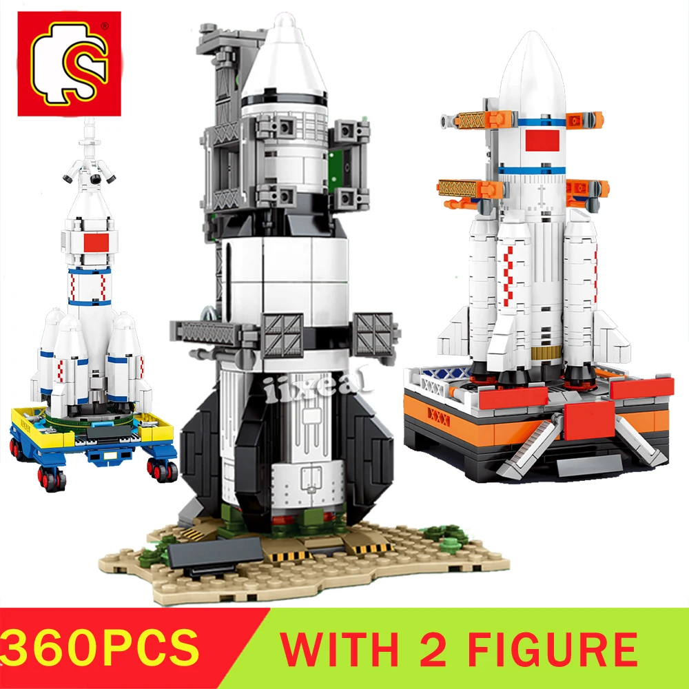 Конструктор City Technic Space Rocket аэрокосмический пусковой механизм фигурки